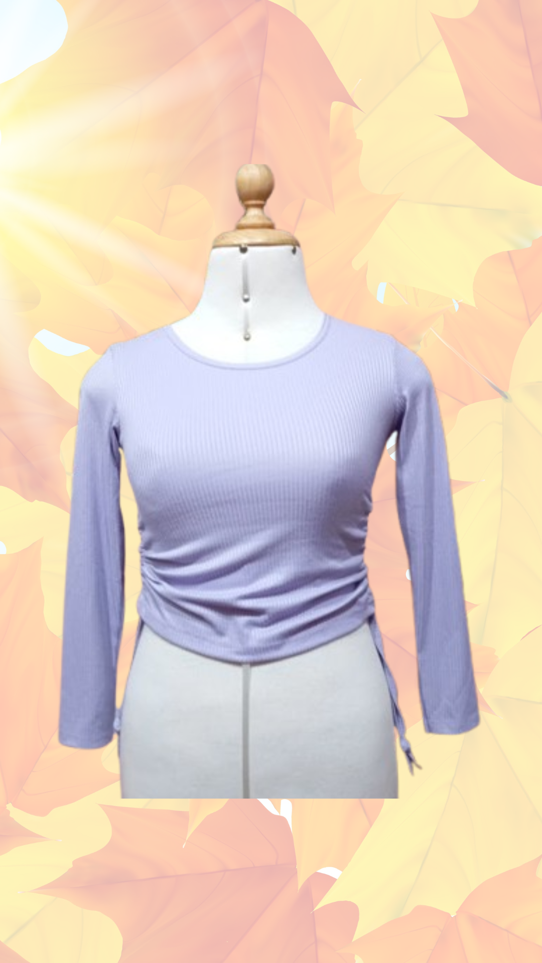 Polo manga larga Rib